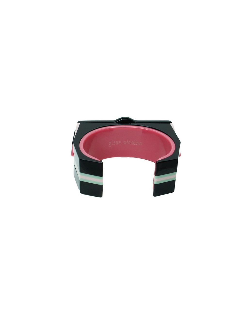 Gissa Bicalho Green Handmade Acrylic Bracelet Kuntur