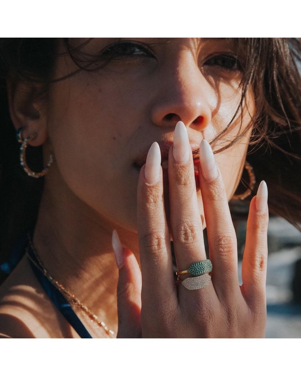 Native Gem Blue Id Ring