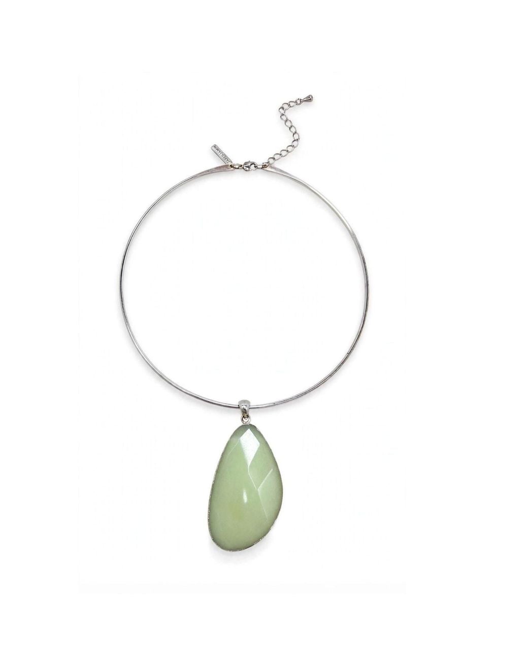Jaredjamin Metallic Afterglow Celadon Pendant Necklace