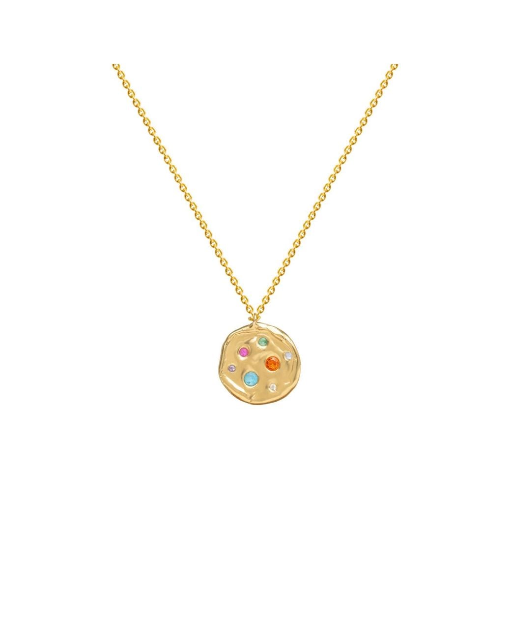 Lavani Jewels Metallic Goldplated & Multicolored Sadie Necklace