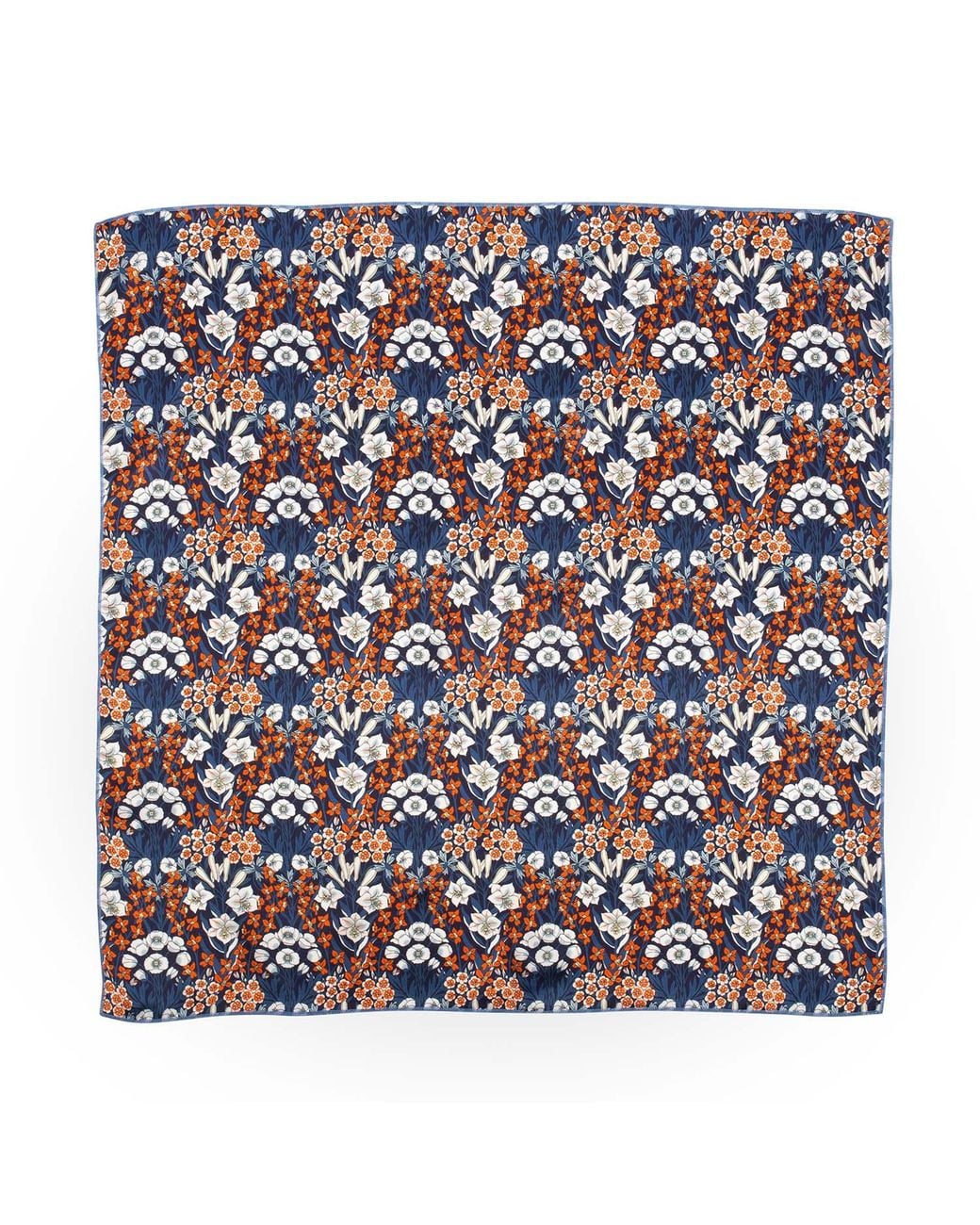 LE COLONEL Blue Liberty Primrose Silk Square