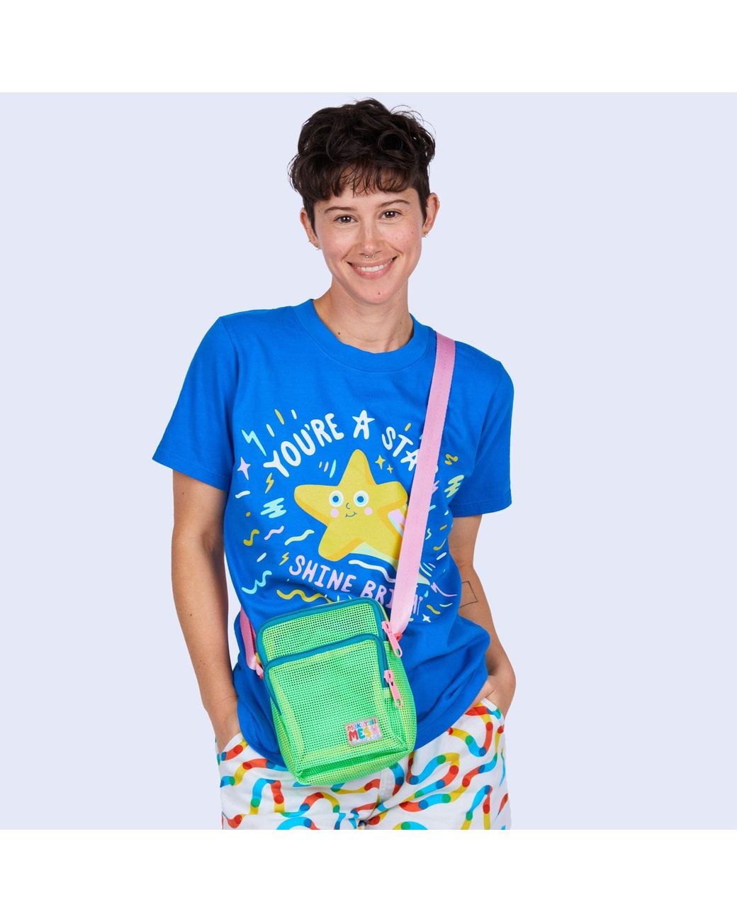 Mokuyobi Green Slime Mesh Sidekick Sling