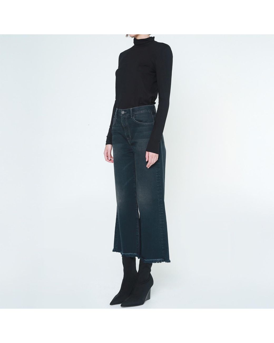 NOEND Blue Vanessa Cropped Trouser