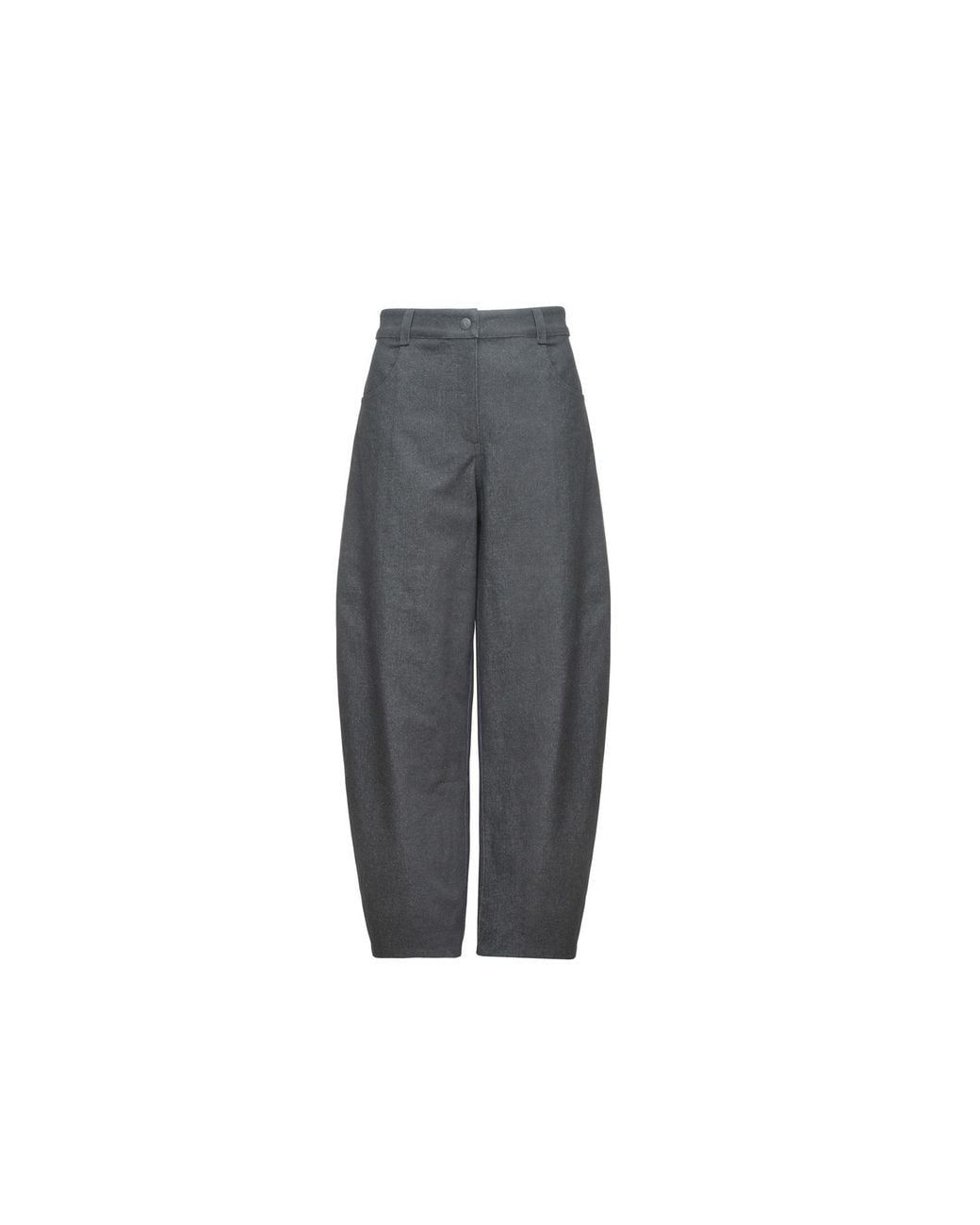 Audrey Vallens Gray Denim Affair Rounded Pants