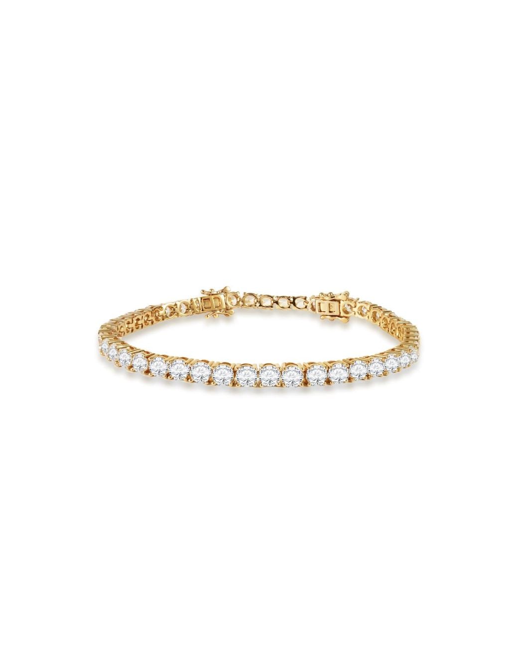 Retro Chic Metallic Aurelia Tennis Bracelet