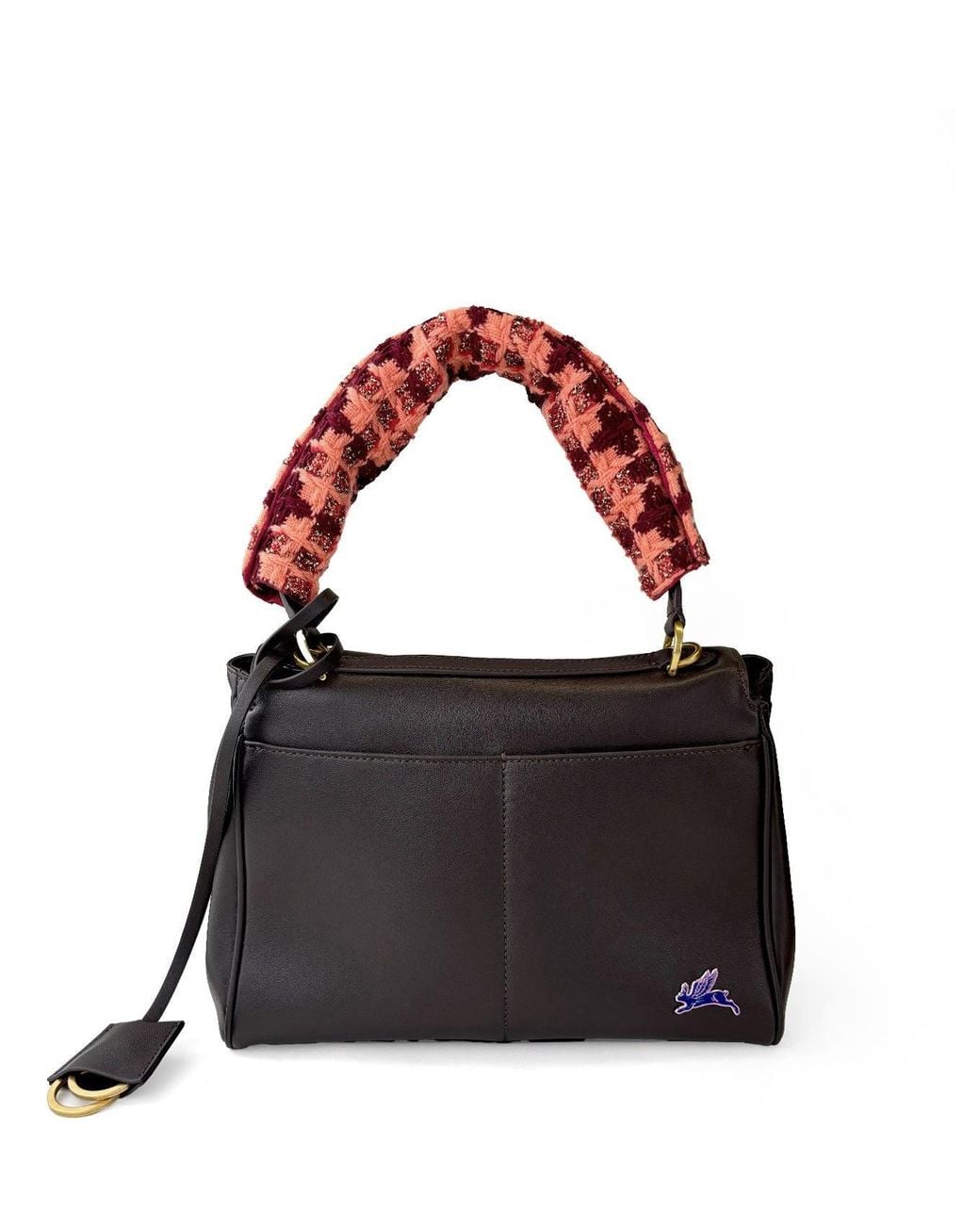 Maison Rubaiyat Brown Henriette Hand-Painted Leather Shoulder Bag – Retro Rally