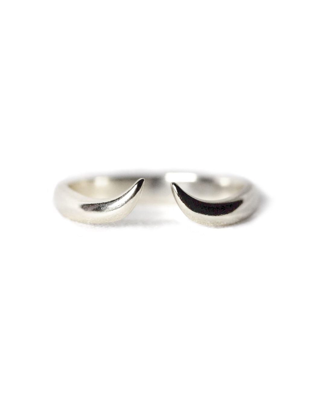 VicStoneNYC Fine Jewelry White Horn Cuff Solid Ring