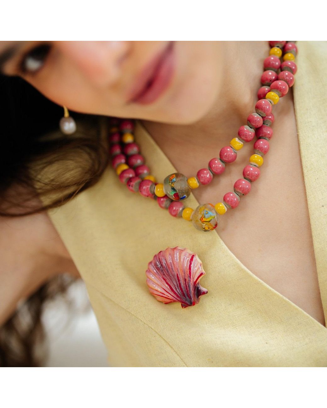 Sunset Magic Studio Red Coral Shell