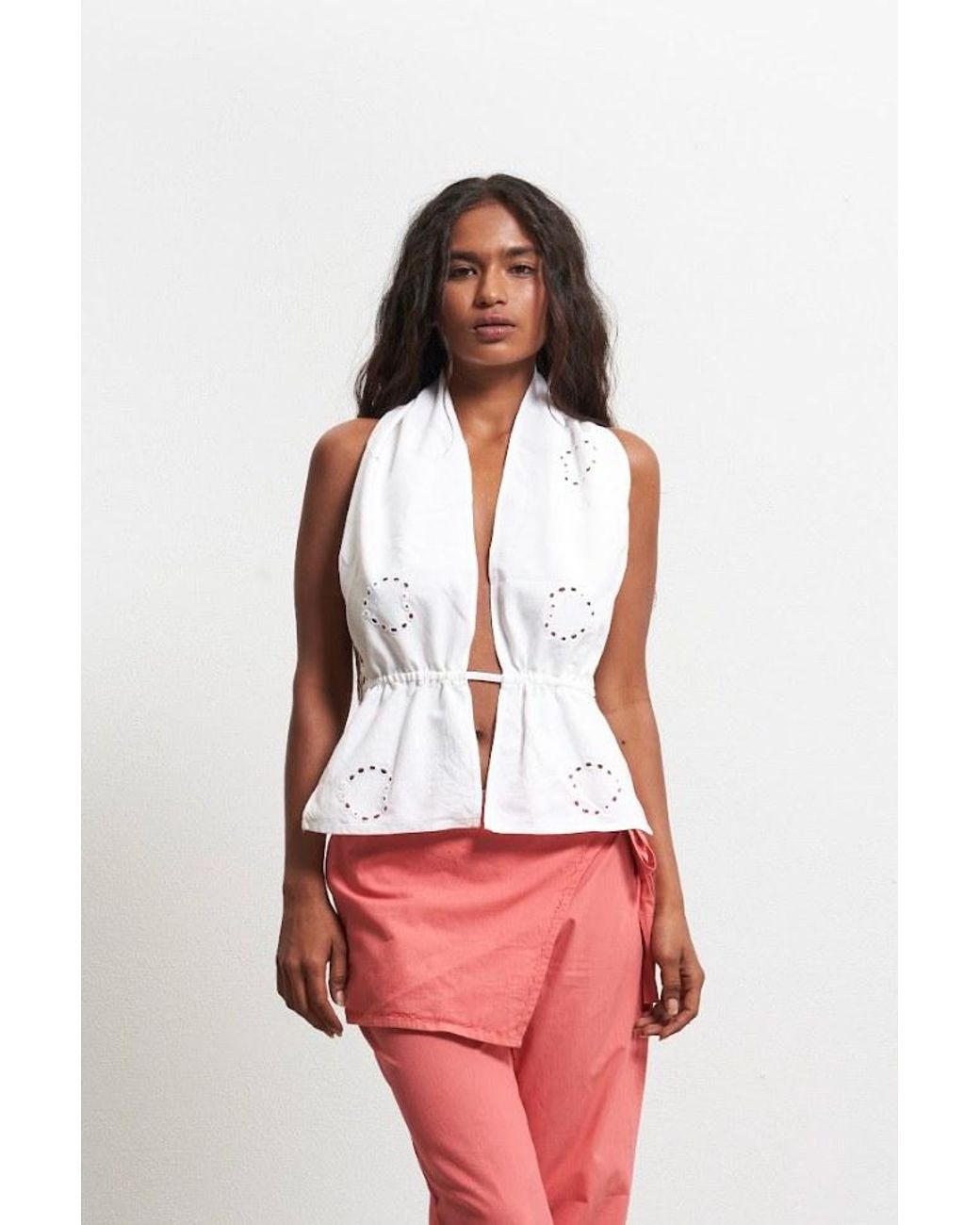 Par & Escala White Rafaela Top