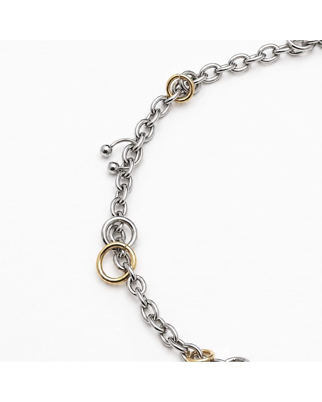 Kirei Metallic Satellite Two-Tone Chain Necklace