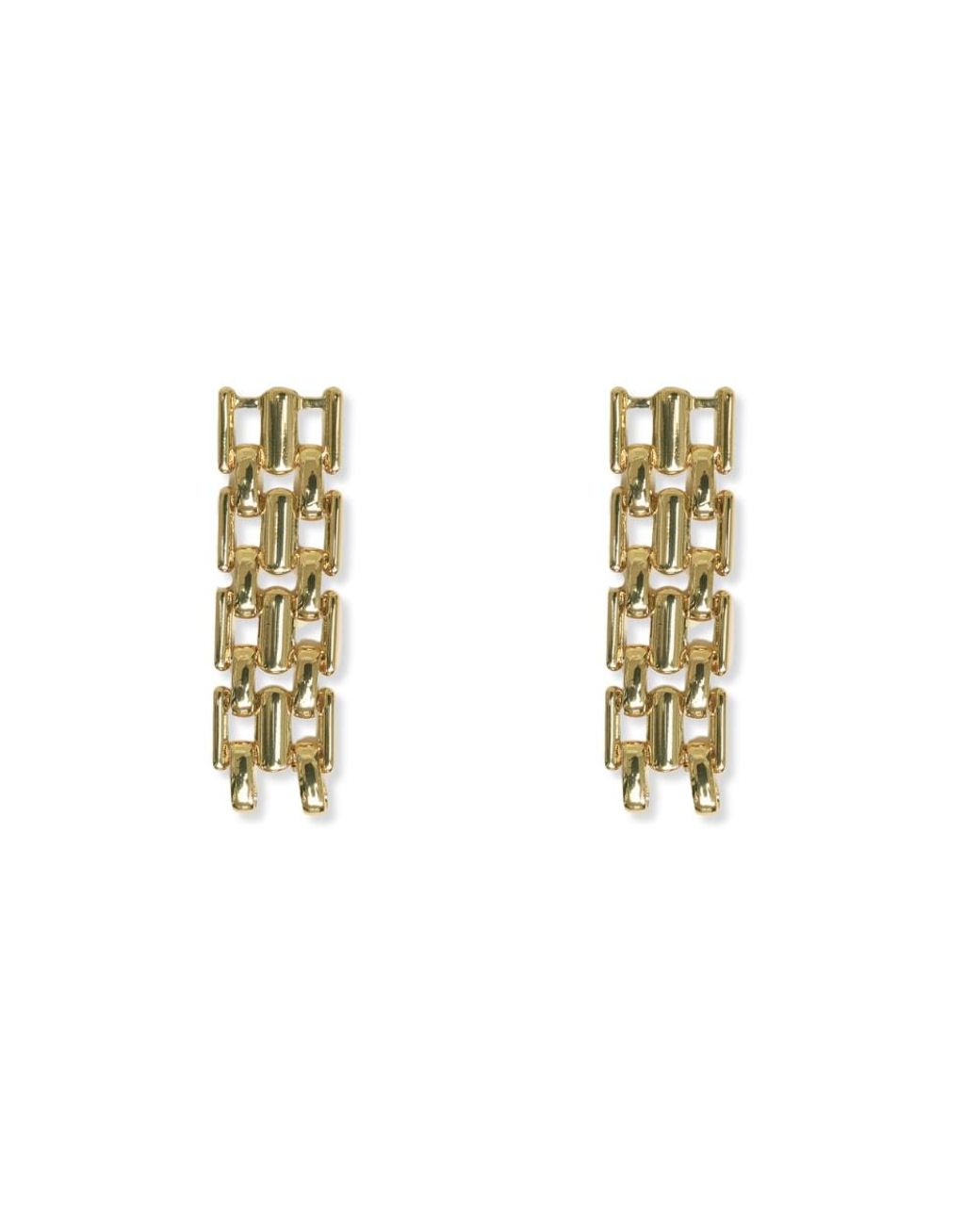 Argento Vivo Metallic Panthera Link Earring