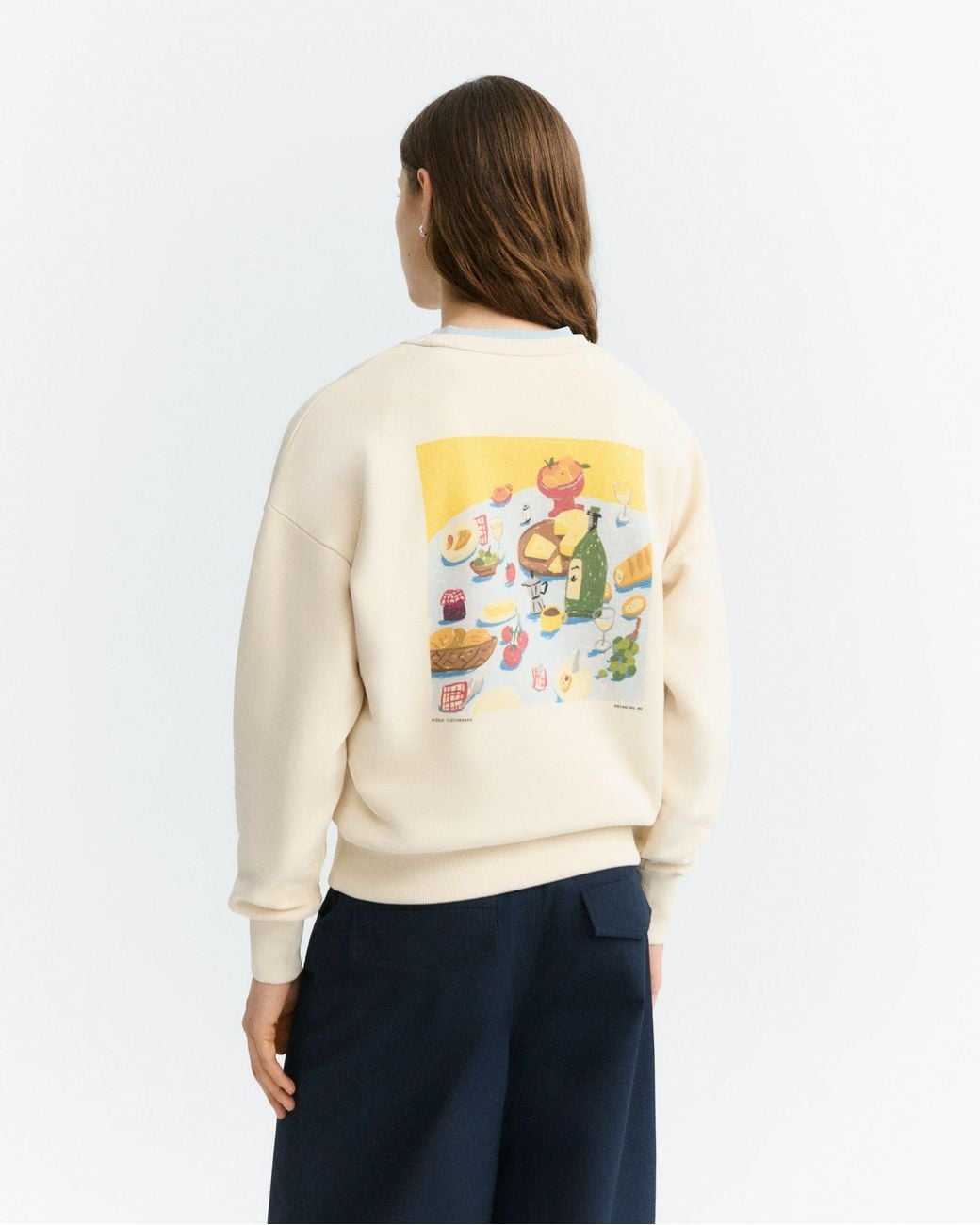 Thinking Mu White Costumbres Jodie Sweatshirt