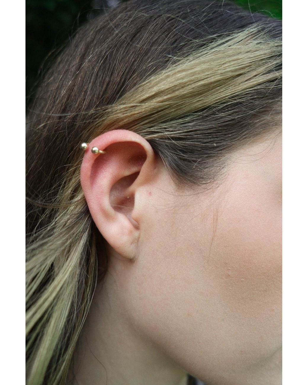 Zahav Jewelry Black 10K Solid 16G 8Mm Horseshoe Barbell