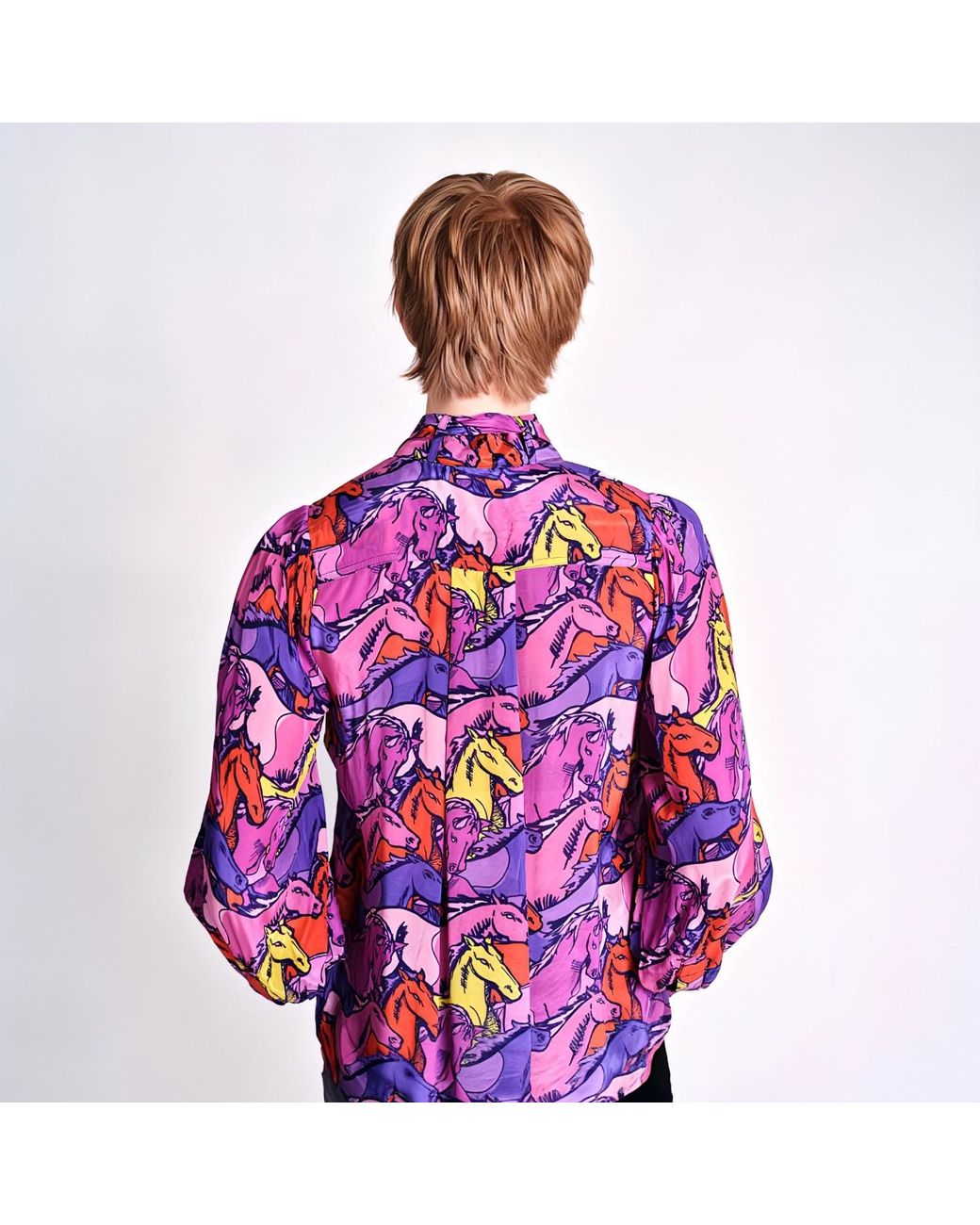 Any Old Iron Purple Runaway Necktie Shirt