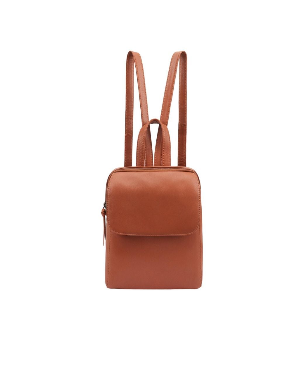 Lloyd Baker Brown Farit Leather Backpack