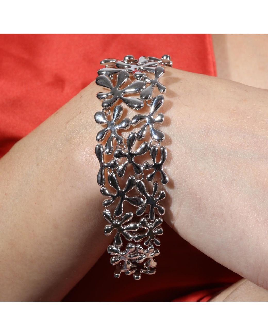 Lucy Quartermaine White Solid Sterling Multi Splash Bracelet