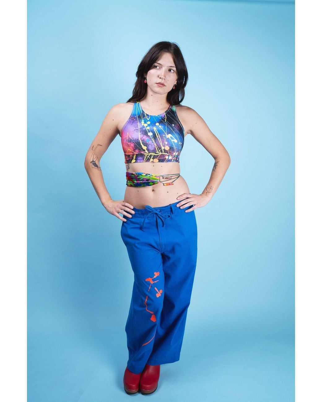 Lilia Munn Blue Nebula Sports Bra