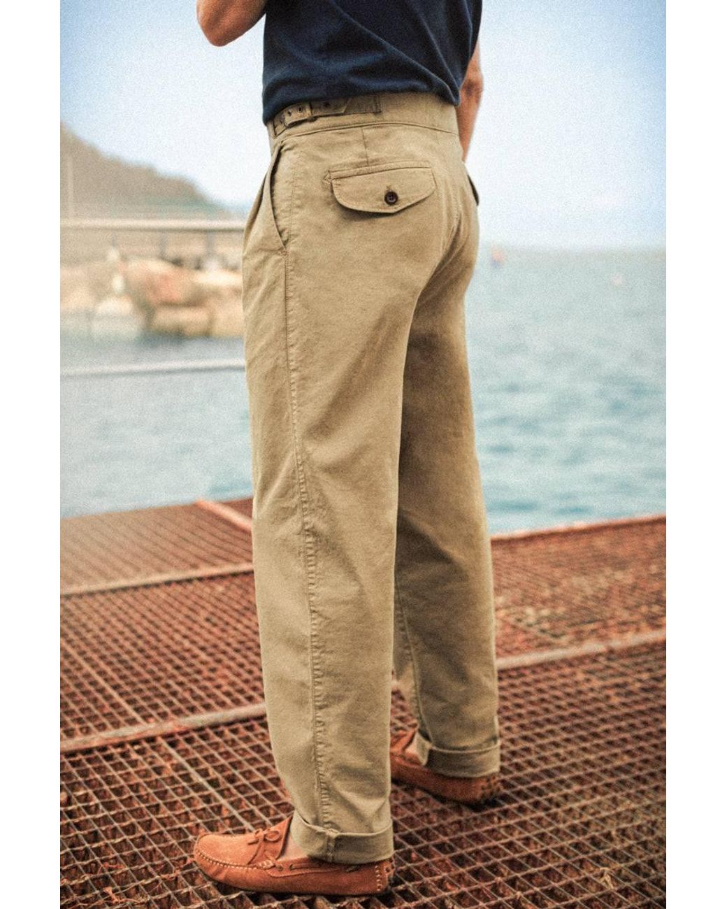 &SONS Trading Co Natural Neutrals Verona Drill Pant Khaki for men