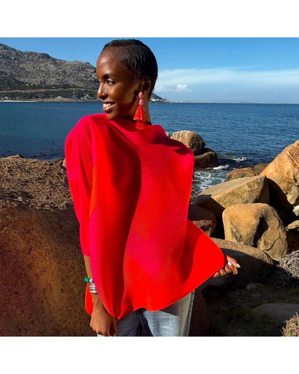 Beatrice von Tresckow Pink Zig Zag Jumper