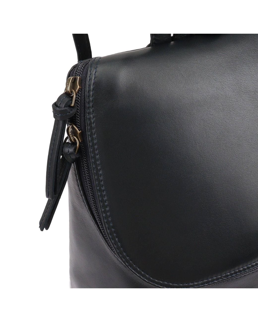 Lloyd Baker Black Padma Leather Backpack