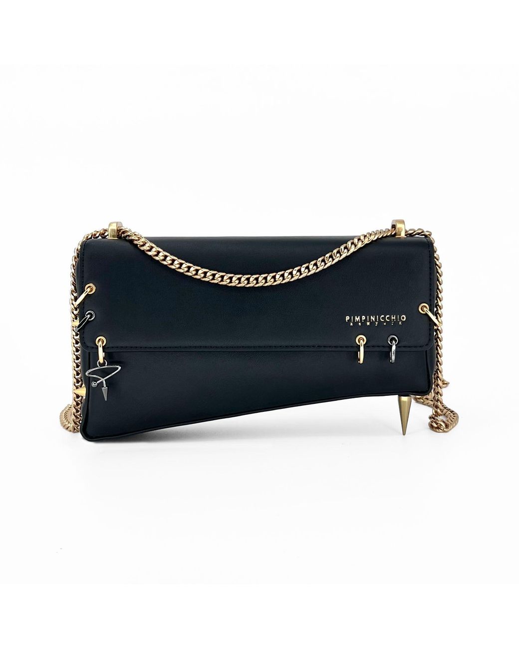 Pimpinicchio New York Blue Asymmetrical Chain Bag