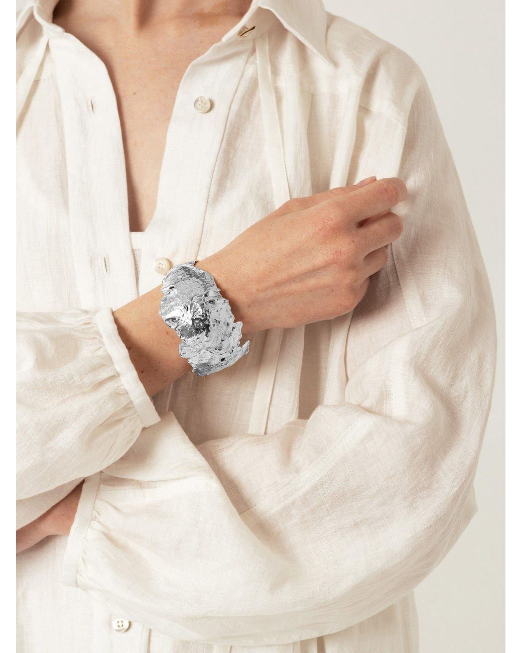 EVA REMENYI White Origin Statement Bracelet