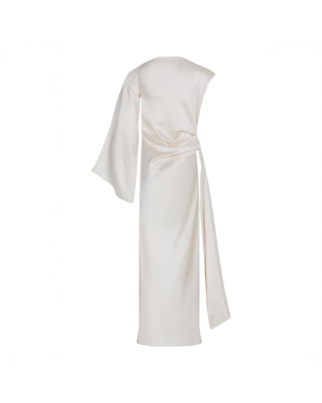 Herfetch White Midi Lily Dress-Ecru