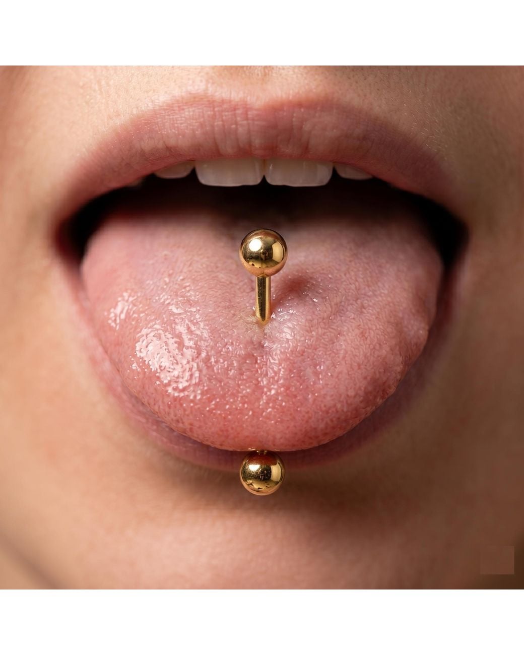 Zahav Jewelry Metallic 10K Solid Tongue Barbell