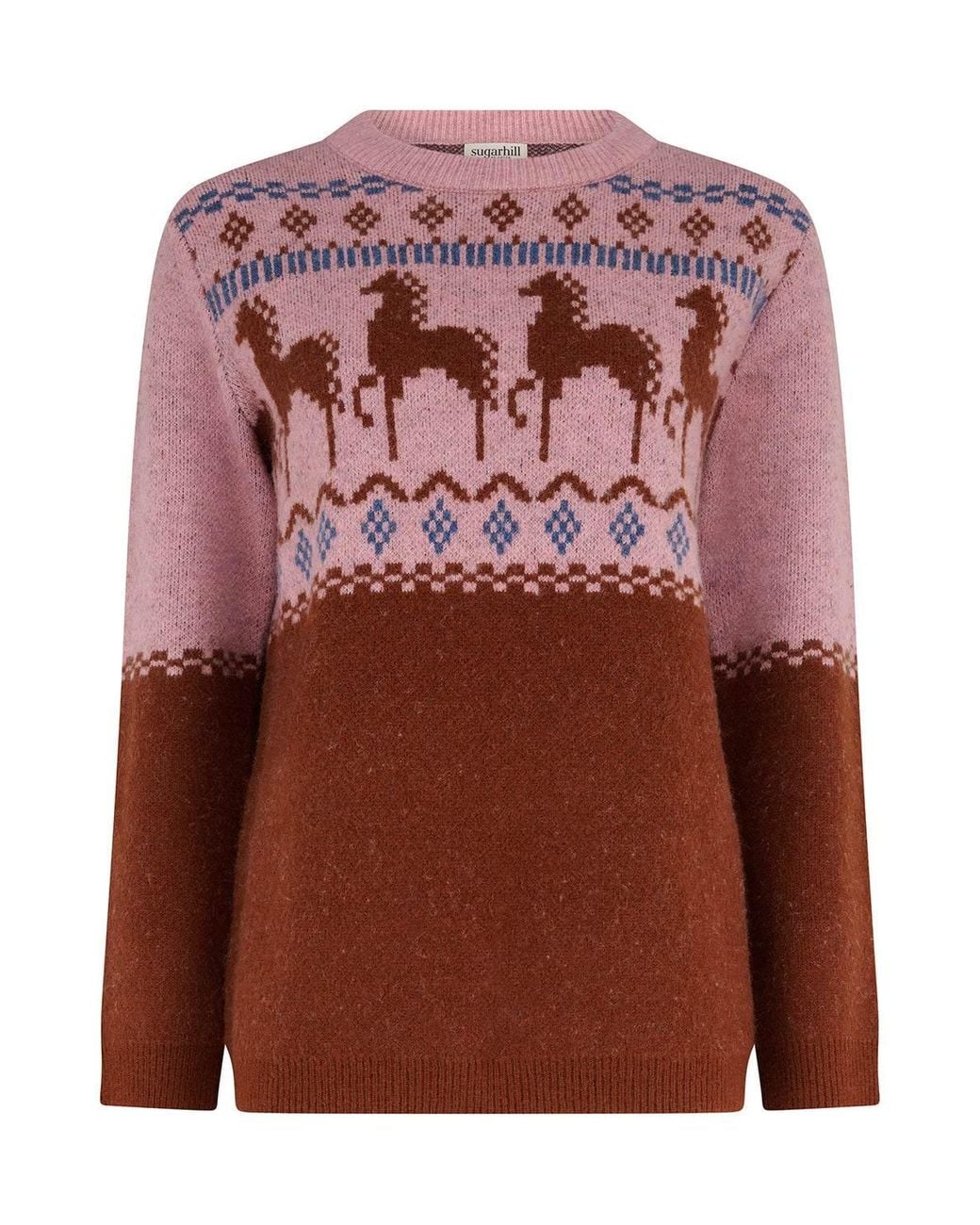 Sugarhill Multicolor Devin Sweater Horses