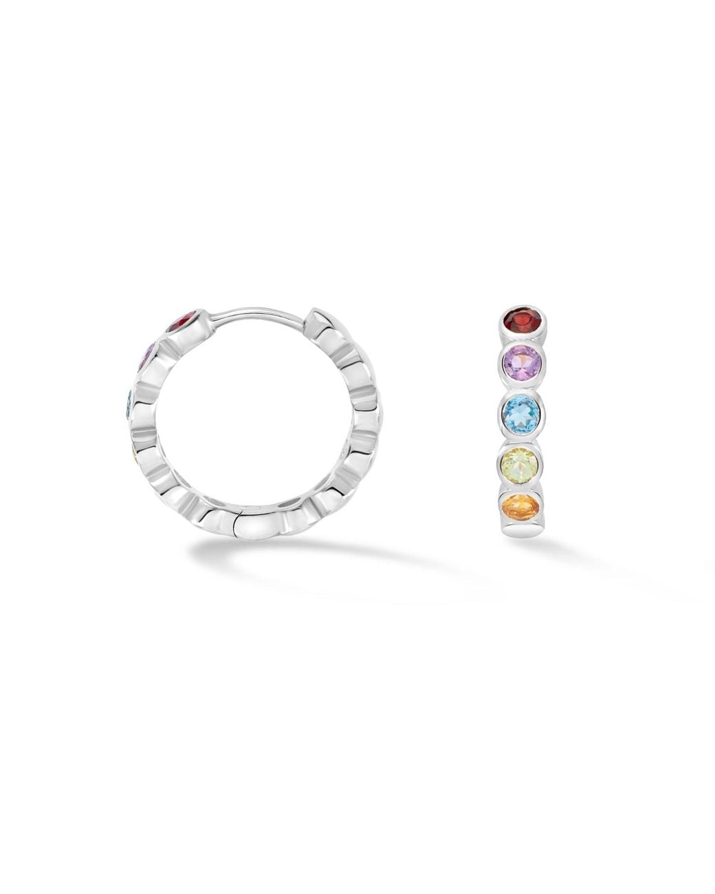 Dower & Hall Metallic Tutti Frutti Huggie Hoops