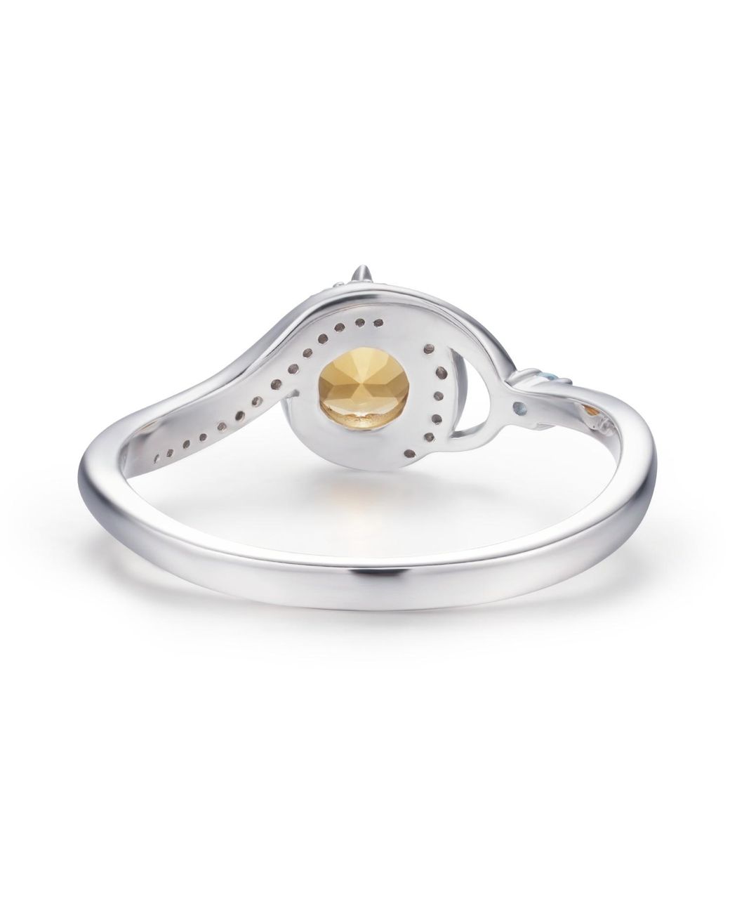 Azura Jewelry New York White Ring Of Air Vermeil