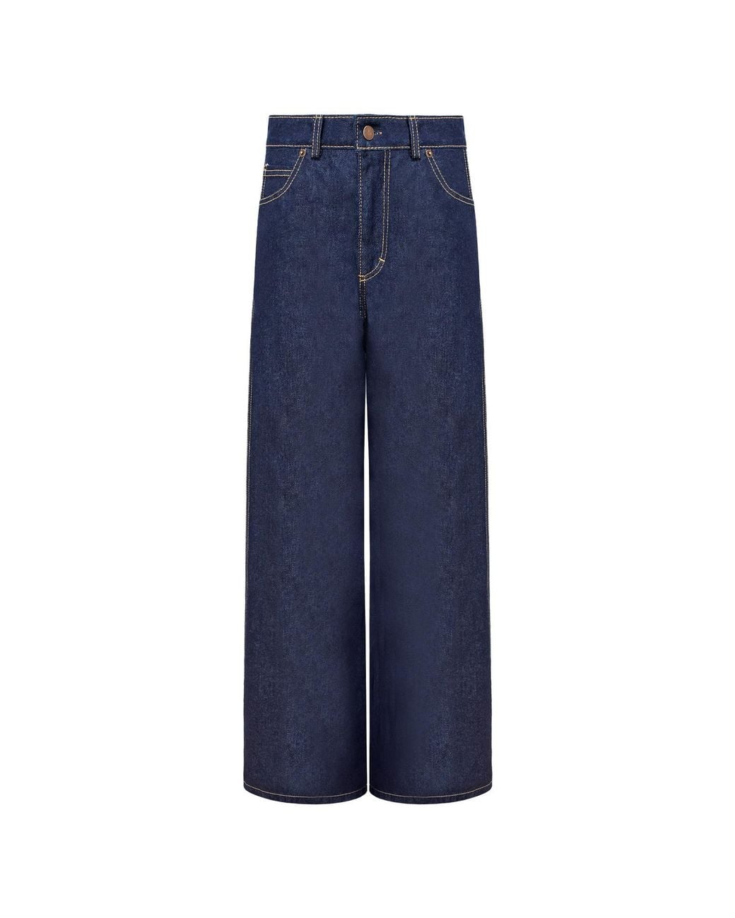 Mandragora Blue Wide Leg Jeans Arney Dark