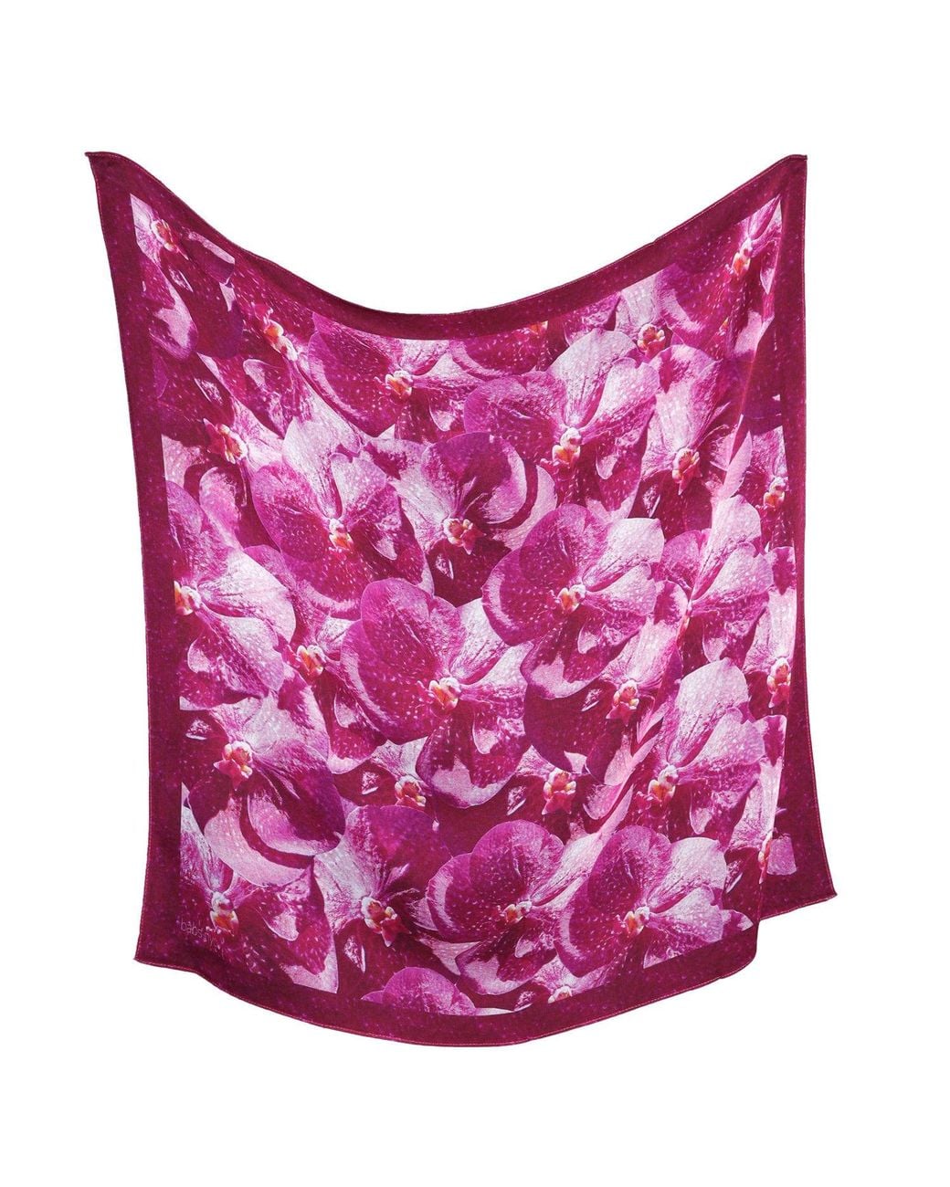 Babs Boutique NYC Purple Silk Square Scarf