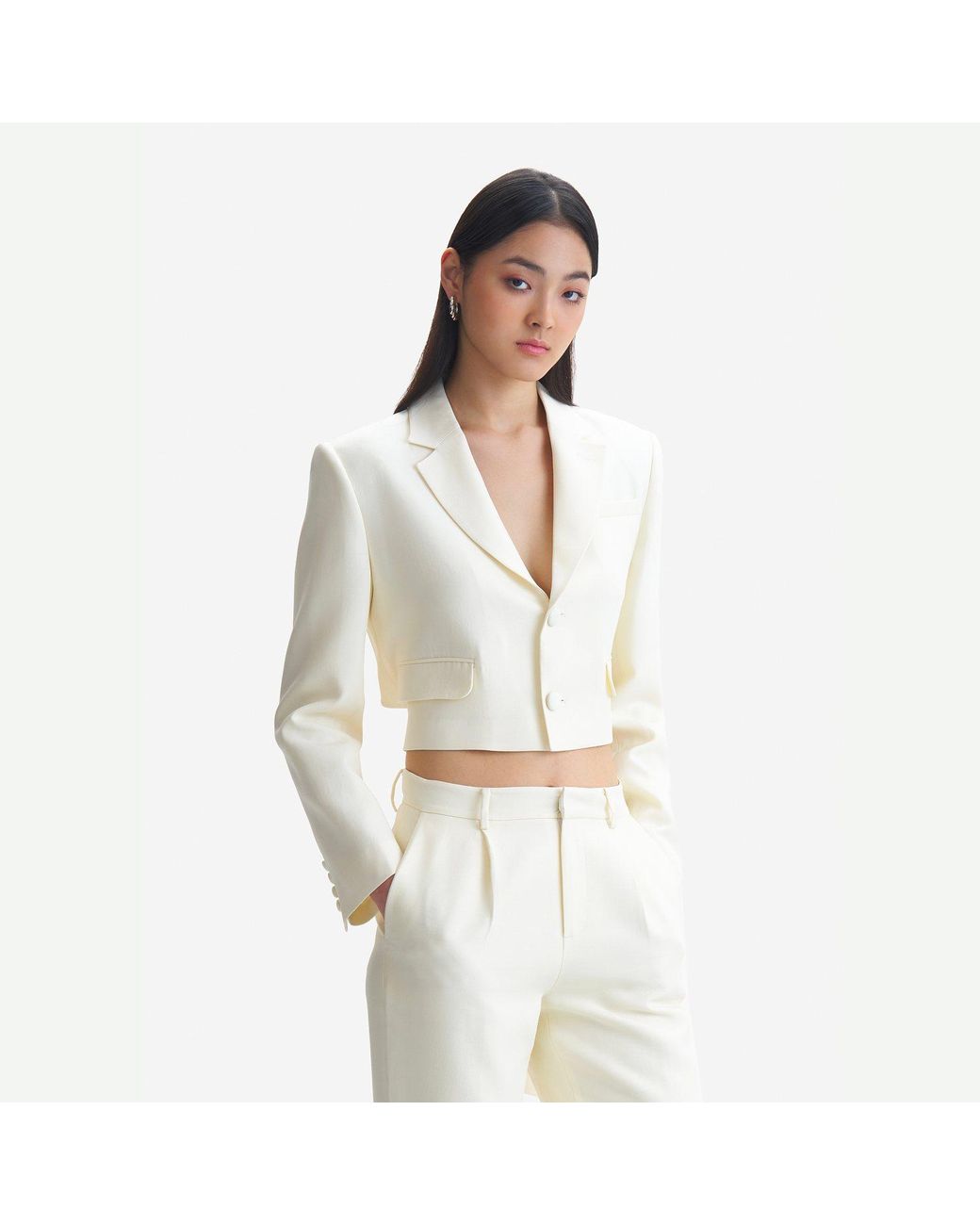 Emma Wallace White Lucile Jacket