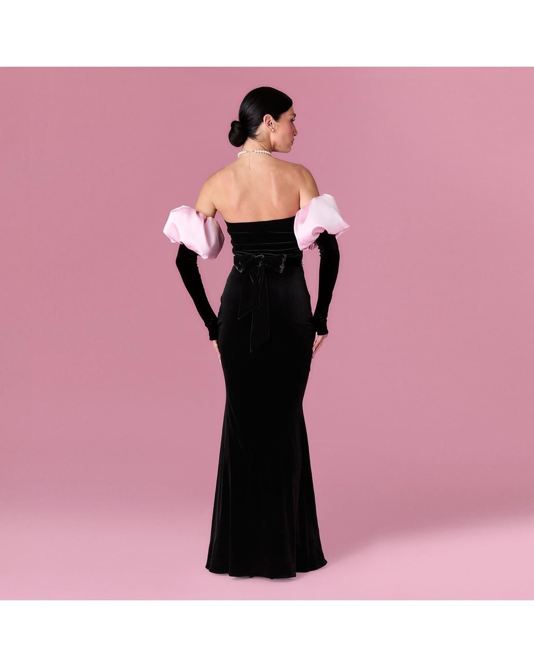 Nur Karaata Black Royal Allure Dress