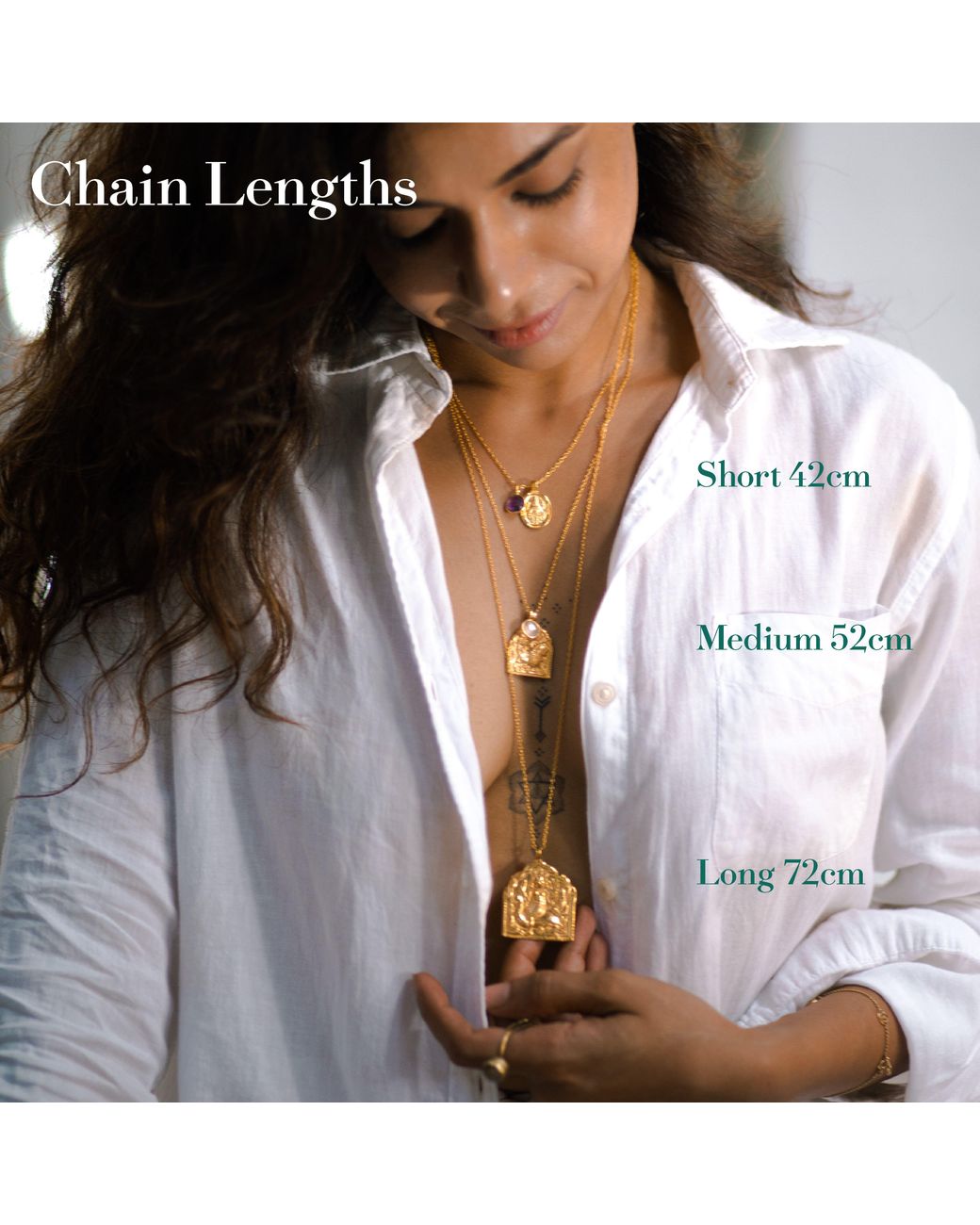 Goddess Charms Metallic Goddess Of Protection Charm Necklace