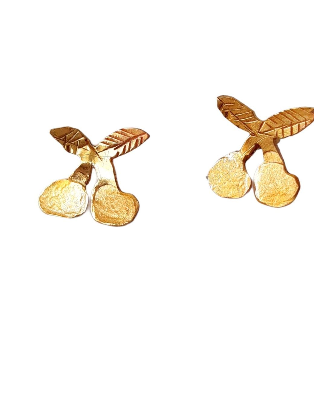 Lily Flo Jewellery Metallic Cherries Earrings