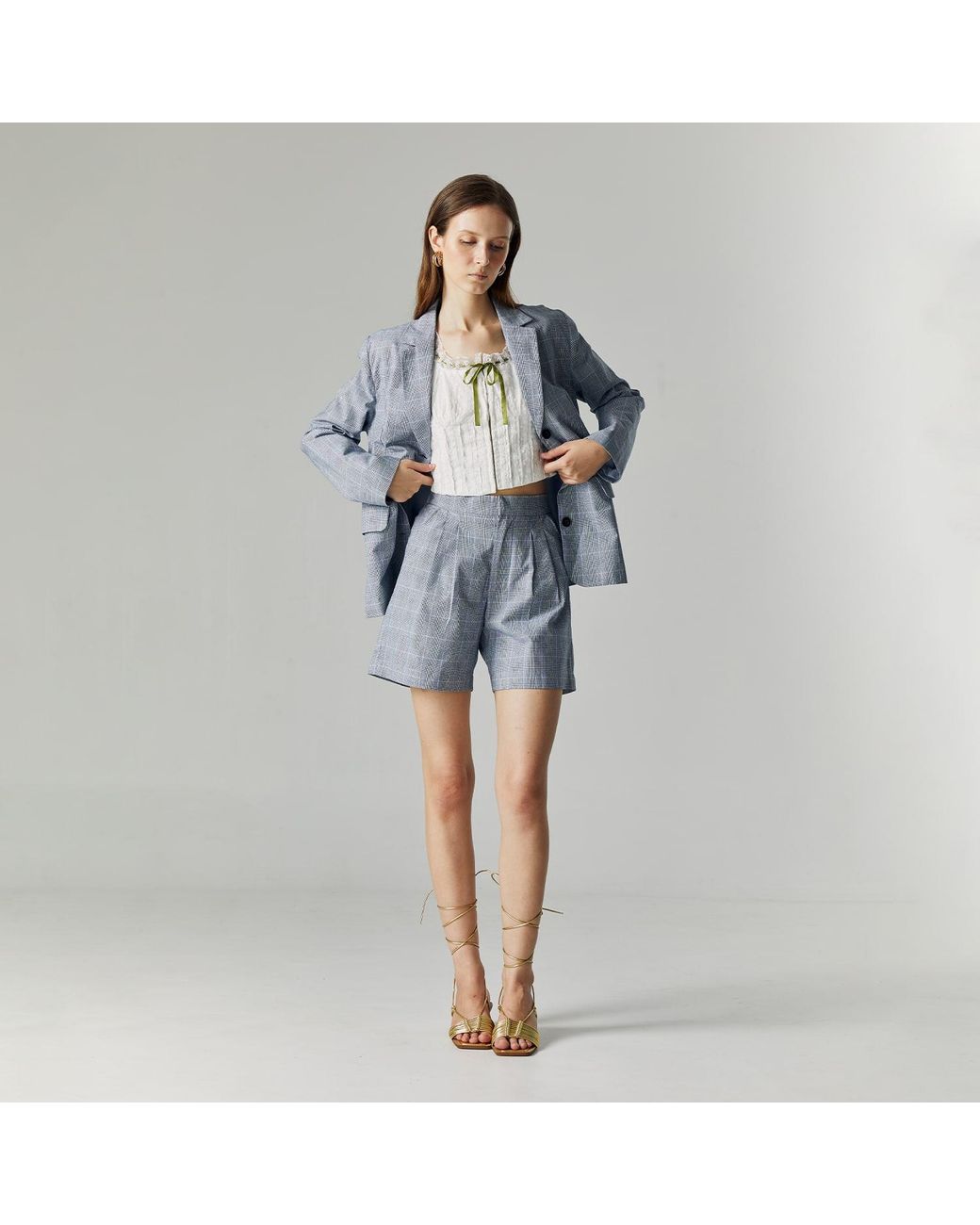 Ats the Label White Lena Ribbon Top