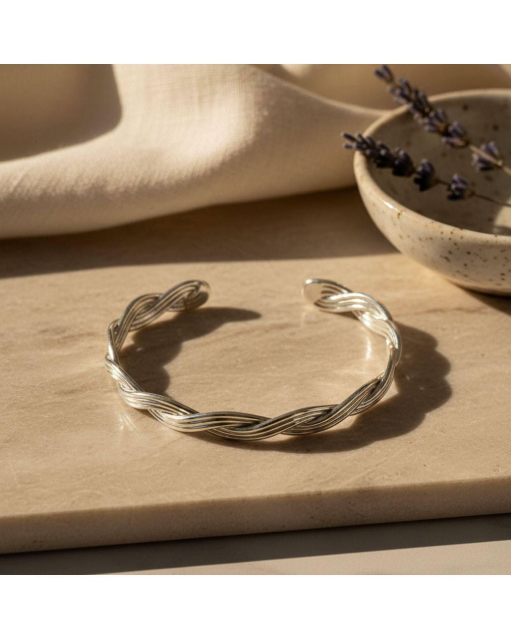 Anatoliacraft Metallic Twisted Infinity-Plated Copper Open Cuff Bracelet