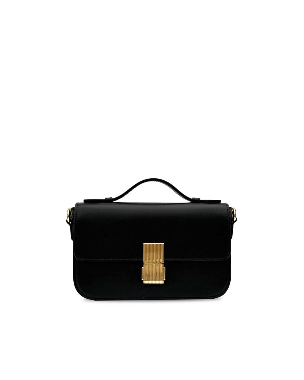 Apatchy London Black The Flora Leather Bag