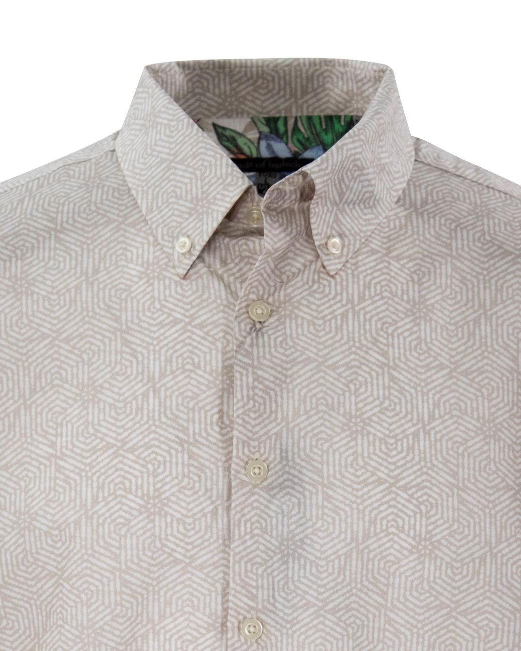 Lords of Harlech White Neutrals Tim Hexagons Pumice for men