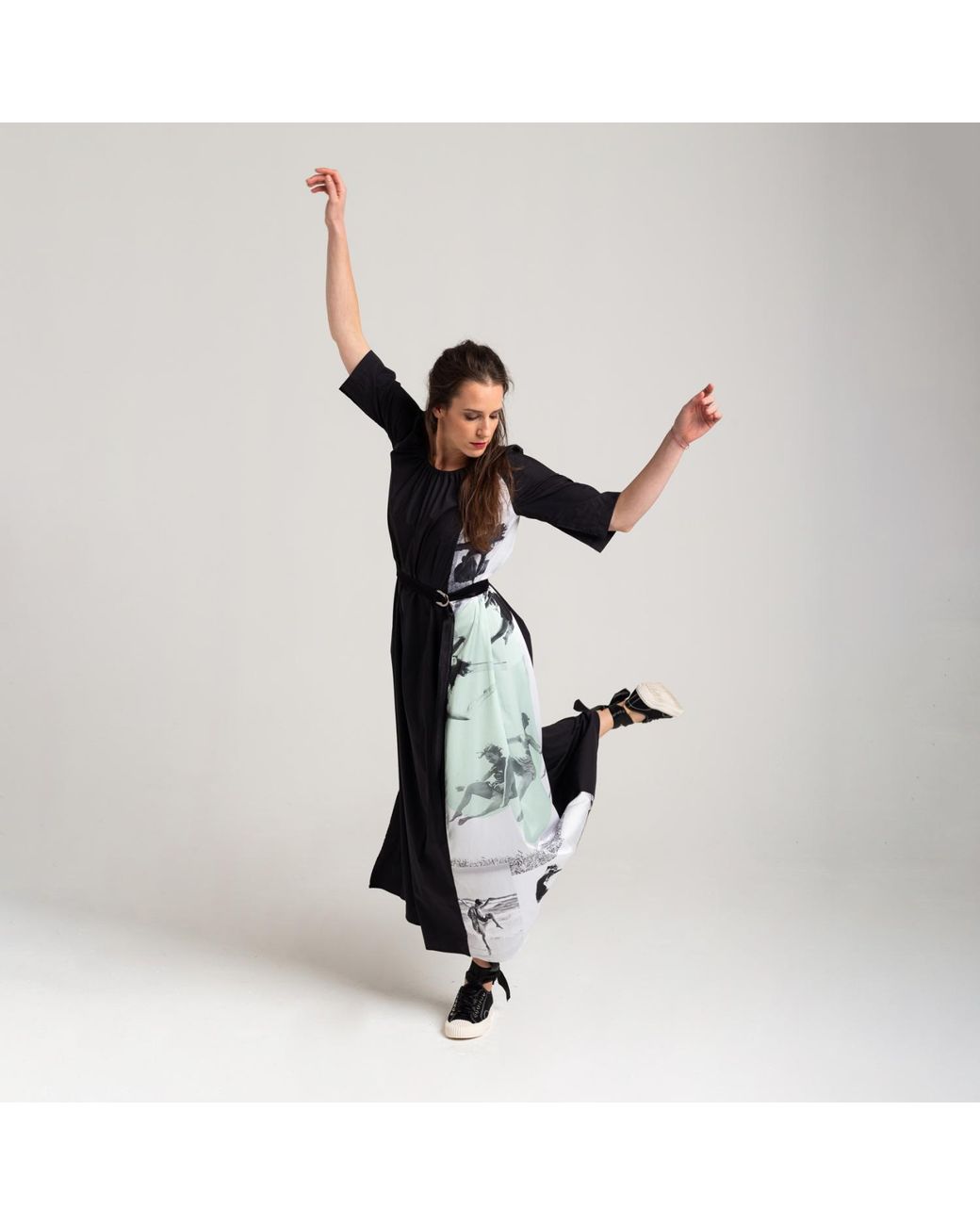 ARTISTA Black Flow Dress