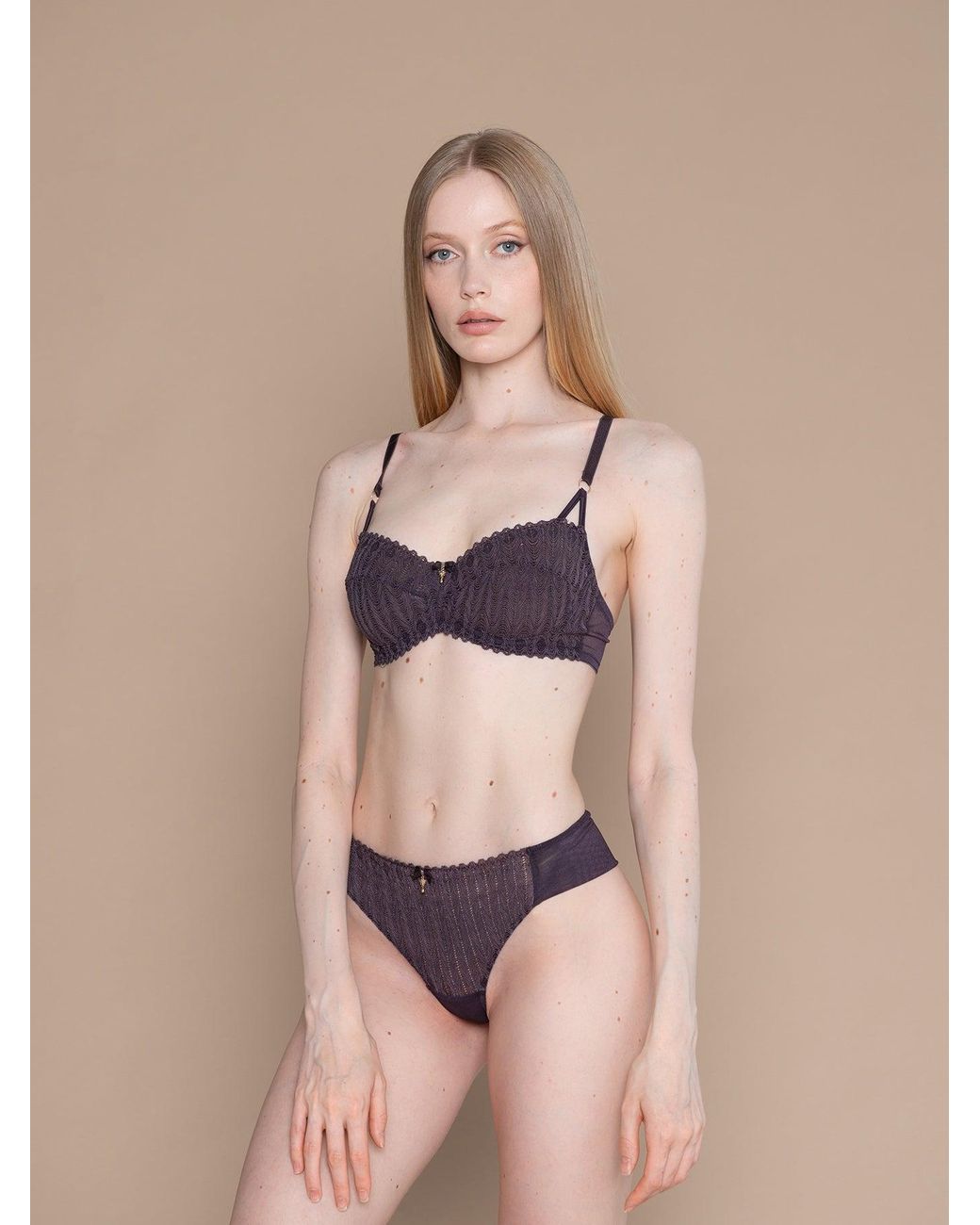 BonBon Lingerie Purple Harmony Thong