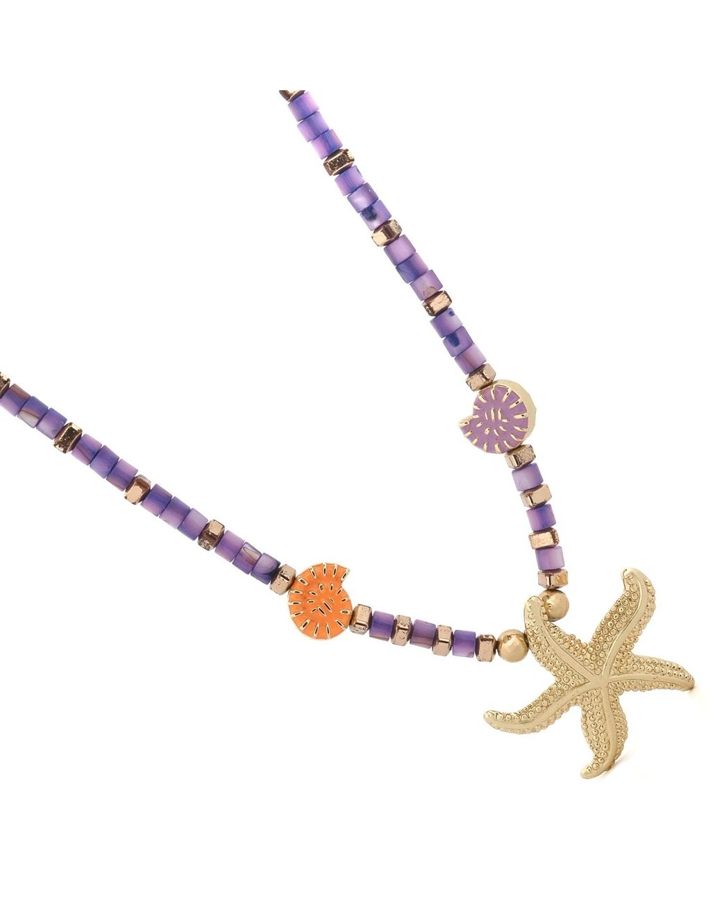 Ebru Jewelry Metallic Spirit Of The Ocean Starfish Necklace