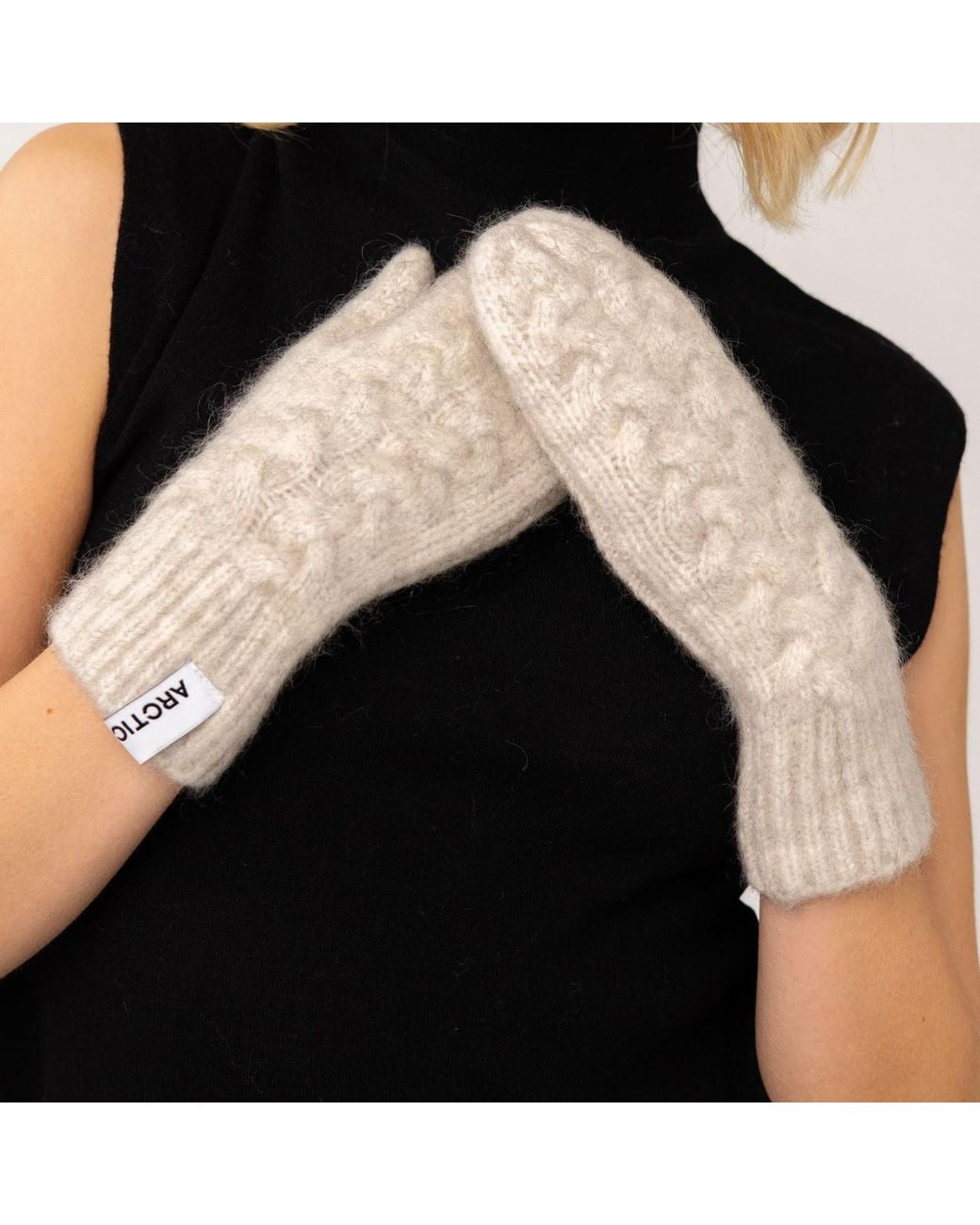 Arctic Fox & Co. Natural Neutrals Mohair Mittens