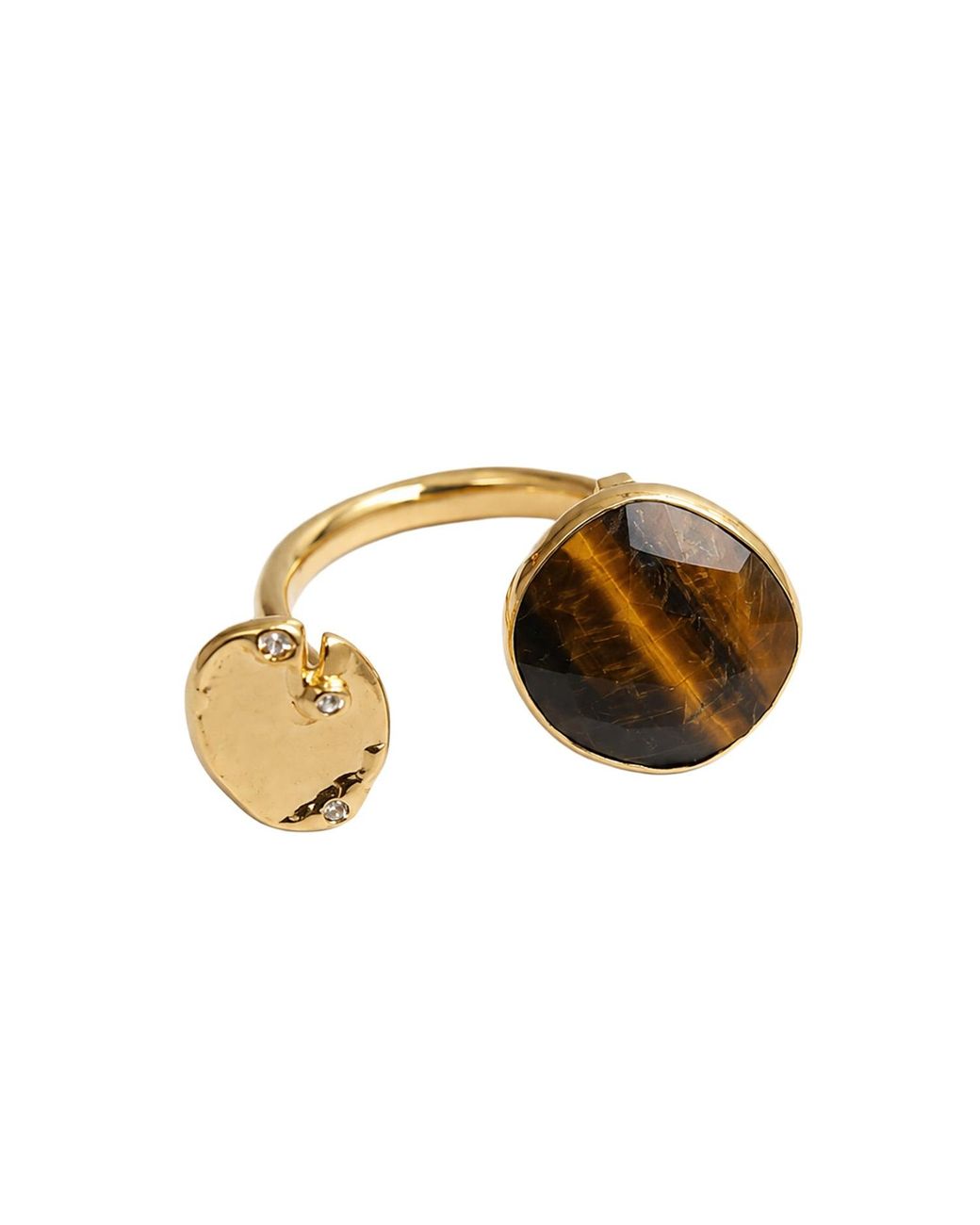 Rare Matters Jewelry Metallic Tiger's Eye Statement Ring