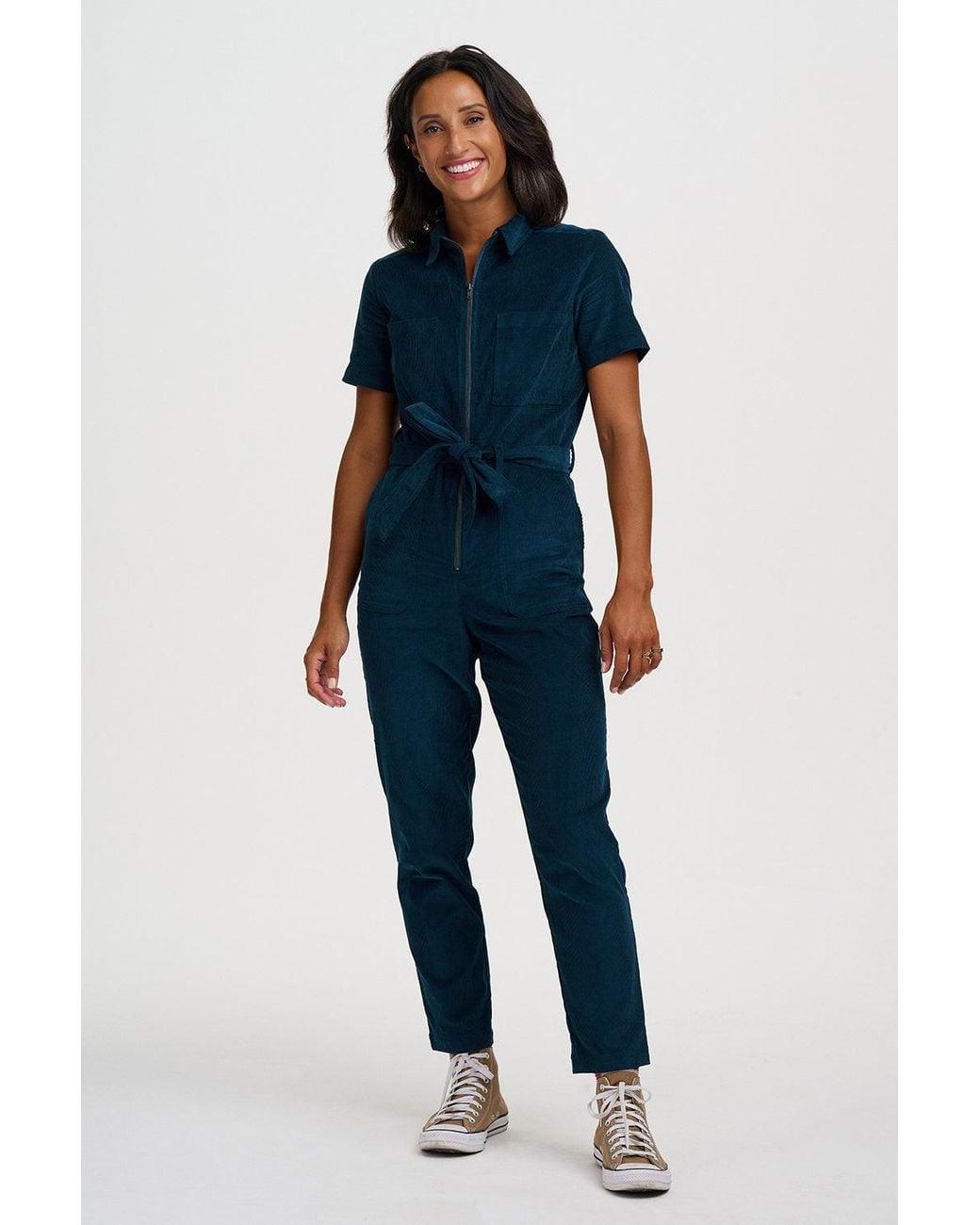 Sugarhill Blue Billy Cord Boilersuit