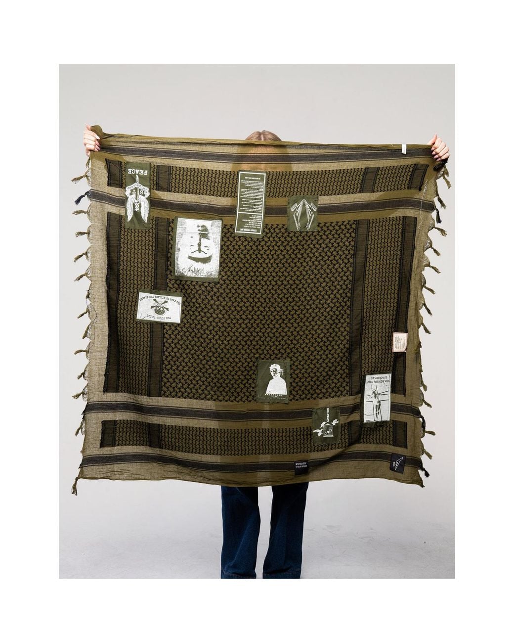 Stuart Trevor Green The Riot Patched Scarf