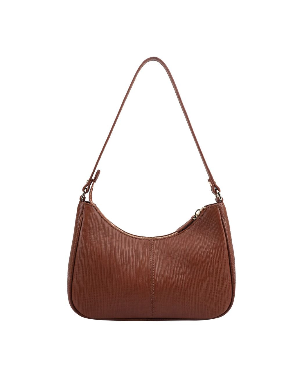 Paul Costelloe Brown Delphine Leather Shoulder Bag
