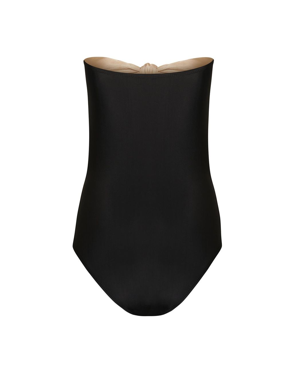 Paola Amador Black Nudos La Creme One Piece Swimwear